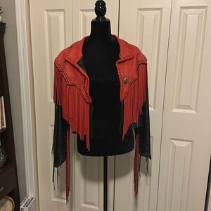 Fort Grizzly Genuine Leather Fringe Jacket